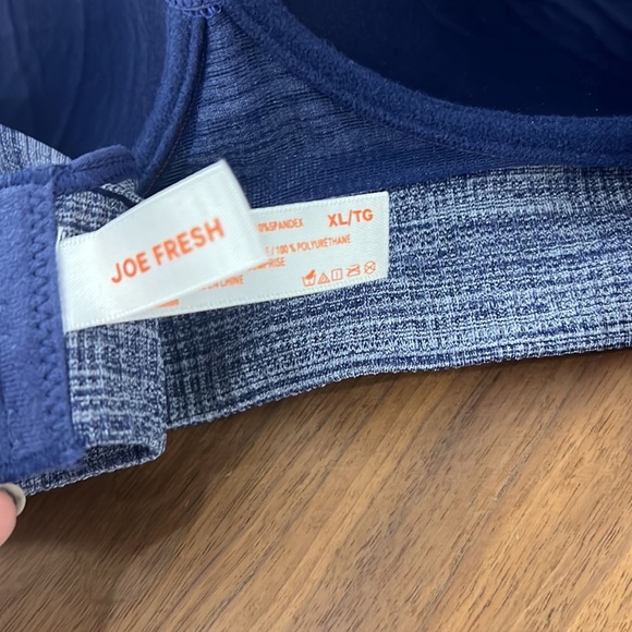 Blue Sports Bra XL JOE fresh - Picture 4 of 5